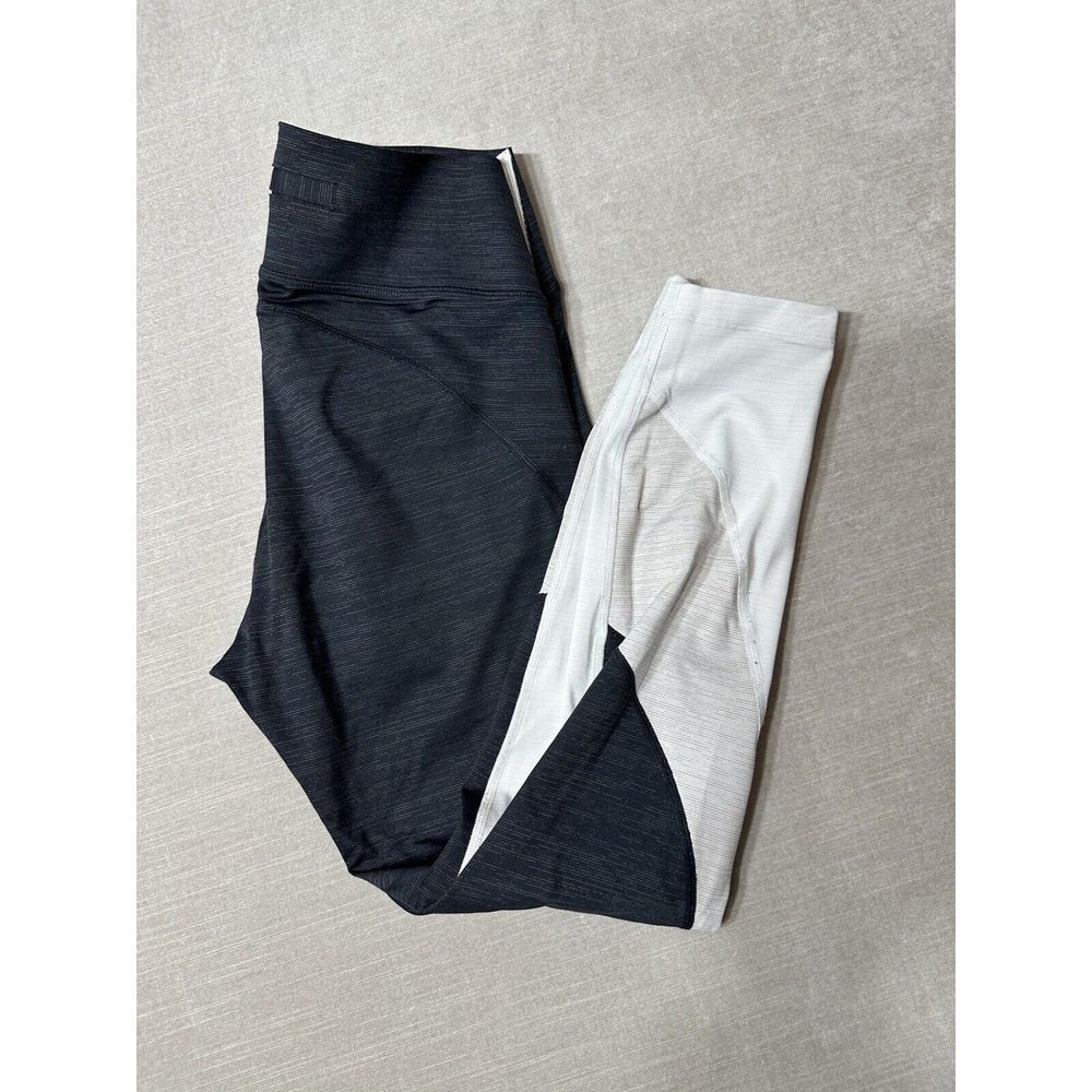 Outdoor Voices Colorblock Leggings‎ Yoga Women's Size Medium Blue White RN147908